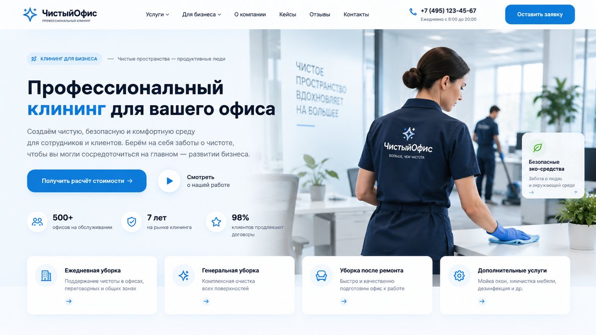 Клининг для крупных компаний